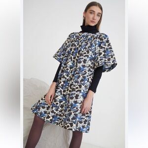 WHIT Mira Printed Babydoll Dress Sz Medium